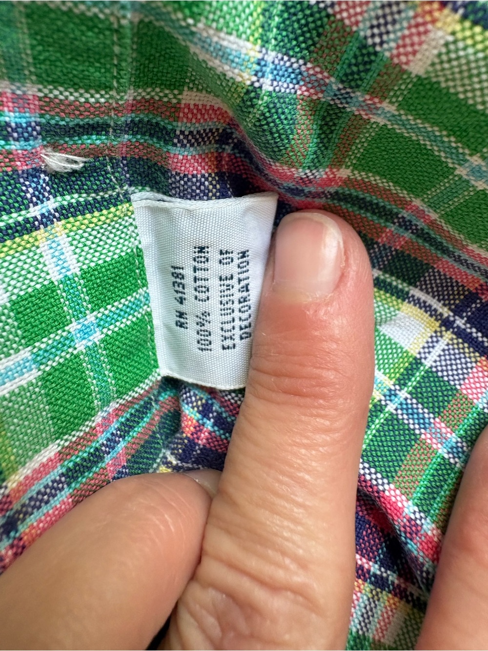 Ralph Lauren Men’s 3XB Green Plaid Cotton Oxford Button Down Shirt Pony - Picture 6 of 10